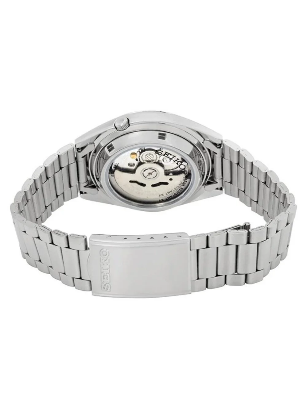 NWT Seiko Series 5 Automatic White Grid Dial Men's Watch
